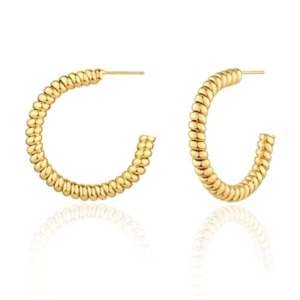 Gold Plated Hoop Earrings